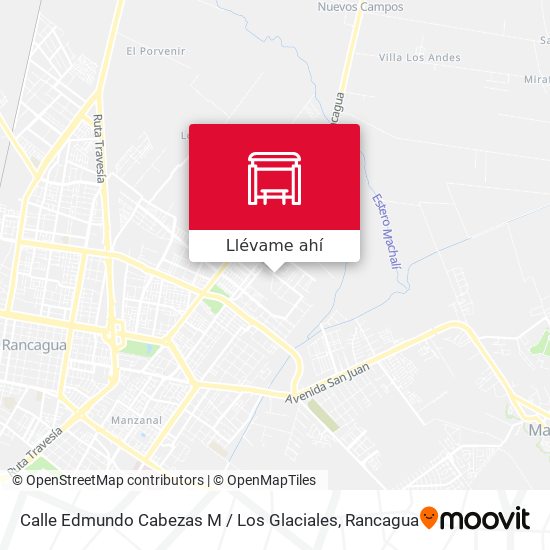 Mapa de Calle Edmundo Cabezas M / Los Glaciales