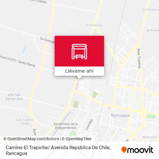 Mapa de Camino El Trapiche/ Avenida República De Chile