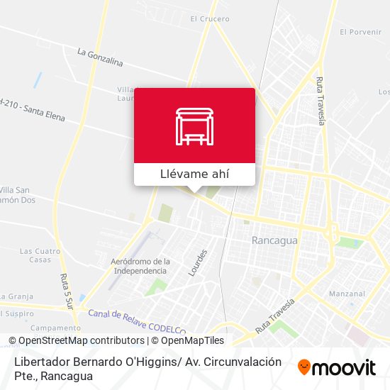 Mapa de Libertador Bernardo O'Higgins/ Av. Circunvalación Pte.