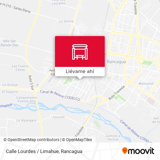 Mapa de Calle Lourdes / Limahue