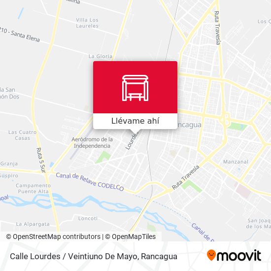 Mapa de Calle Lourdes / Veintiuno De Mayo