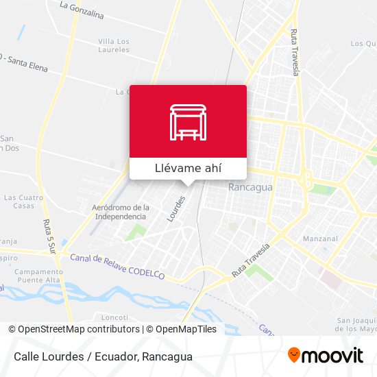 Mapa de Calle Lourdes / Ecuador