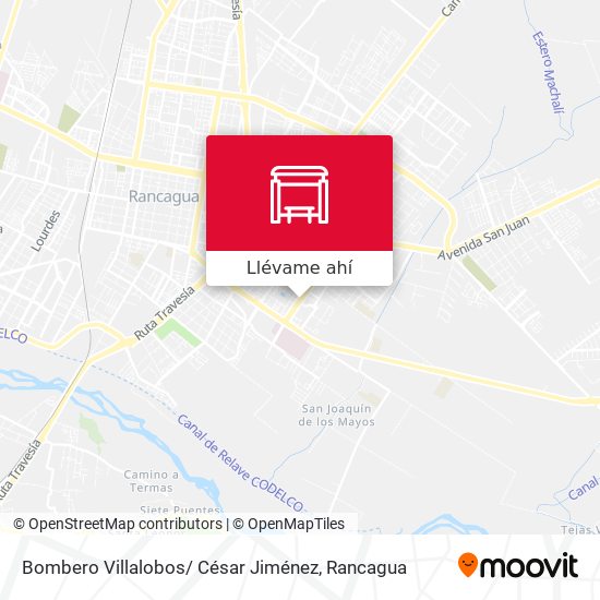 Mapa de Bombero Villalobos/ César Jiménez