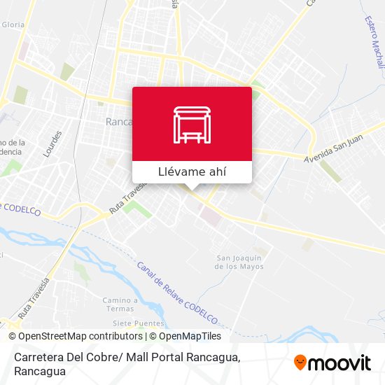 Mapa de Carretera Del Cobre/ Mall Portal Rancagua