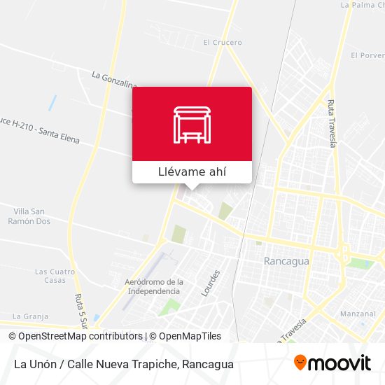 Mapa de La Unón / Calle Nueva Trapiche