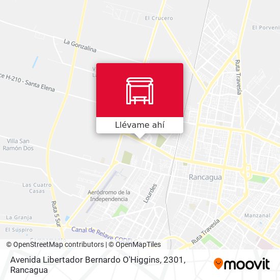 Mapa de Avenida Libertador Bernardo O'Higgins, 2301