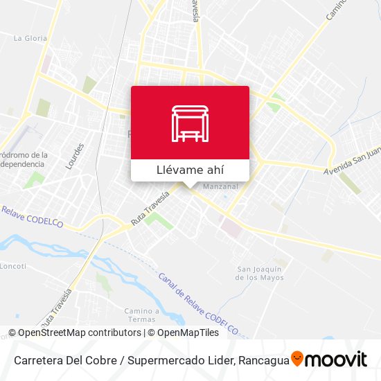 Mapa de Carretera Del Cobre / Supermercado Lider
