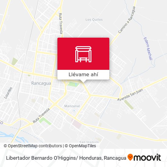 Mapa de Libertador Bernardo O'Higgins/ Honduras