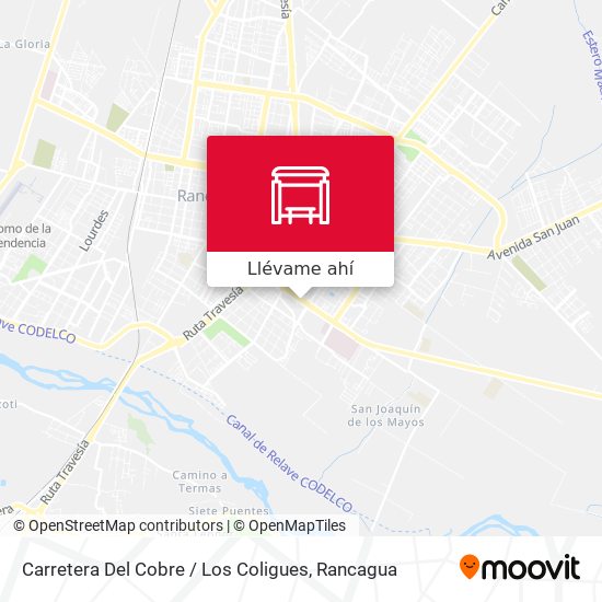 Mapa de Carretera Del Cobre / Los Coligues