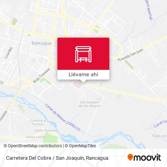 Mapa de Carretera Del Cobre / San Joaquín