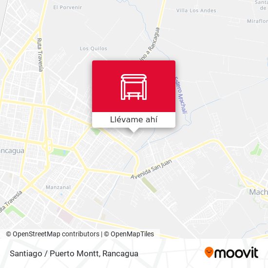 Mapa de Santiago / Puerto Montt