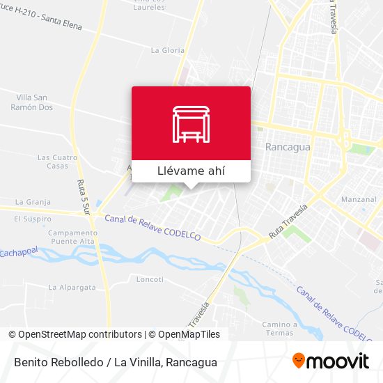 Mapa de Benito Rebolledo / La Vinilla