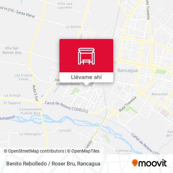 Mapa de Benito Rebolledo / Roser Bru