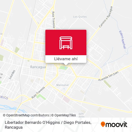 Mapa de Libertador Bernardo O'Higgins / Diego Portales