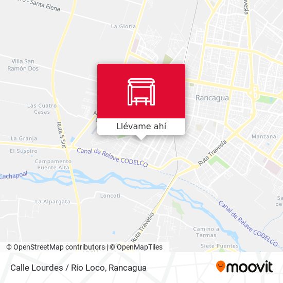 Mapa de Calle Lourdes / Río Loco