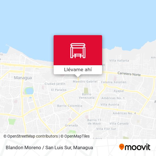 Mapa de Blandon Moreno / San Luis Sur