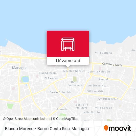 Mapa de Blando Moreno / Barrio Costa Rica