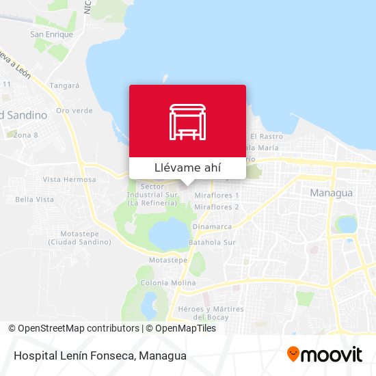 Mapa de Hospital Lenín Fonseca
