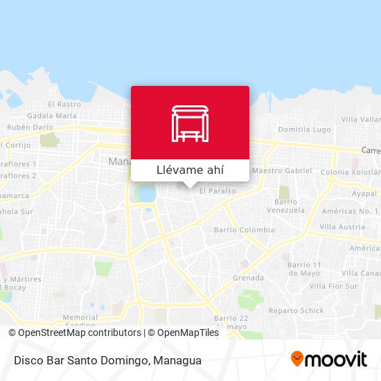 Mapa de Disco Bar Santo Domingo