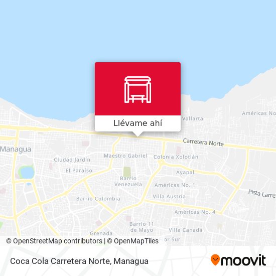 Mapa de Coca Cola Carretera Norte
