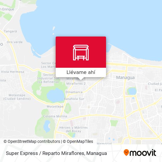 Mapa de Super Express / Reparto Miraflores