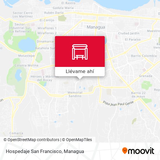 Mapa de Hospedaje San Francisco