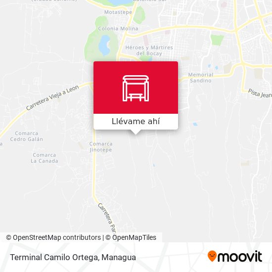 Mapa de Terminal Camilo Ortega