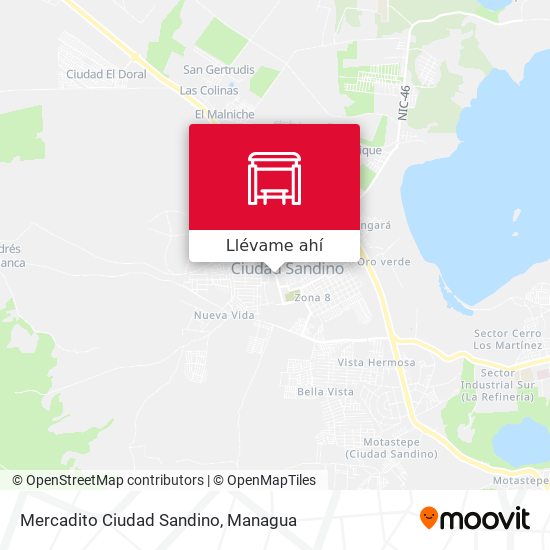 Mapa de Mercadito Ciudad Sandino