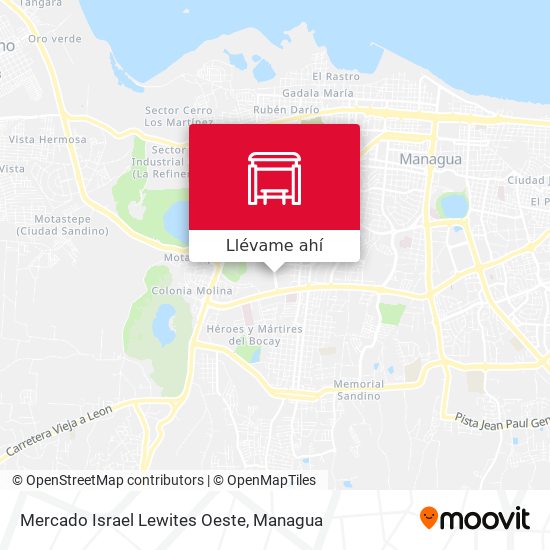 Mapa de Mercado Israel Lewites Oeste