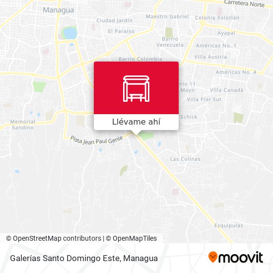 Mapa de Galerías Santo Domingo Este