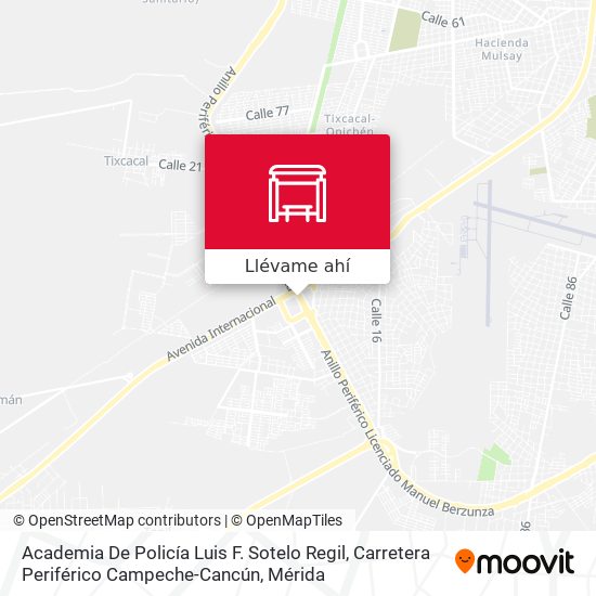 Mapa de Academia De Policía Luis F. Sotelo Regil, Carretera Periférico Campeche-Cancún