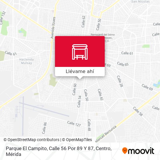 Mapa de Parque El Campito, Calle 56 Por 89 Y 87, Centro