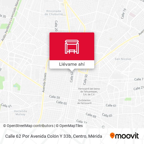 Mapa de Calle 62 Por Avenida Colón Y 33b, Centro