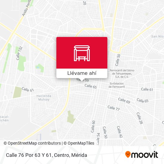 Mapa de Calle 76 Por 63 Y 61, Centro