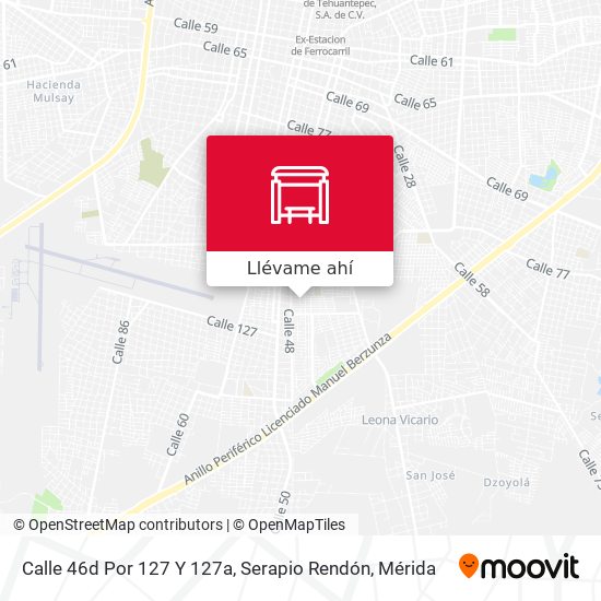 Mapa de Calle 46d Por 127 Y 127a, Serapio Rendón