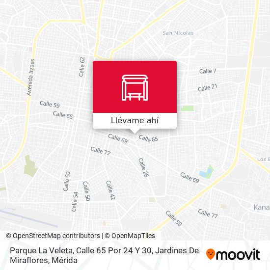 Mapa de Parque La Veleta, Calle 65 Por 24 Y 30, Jardines De Miraflores