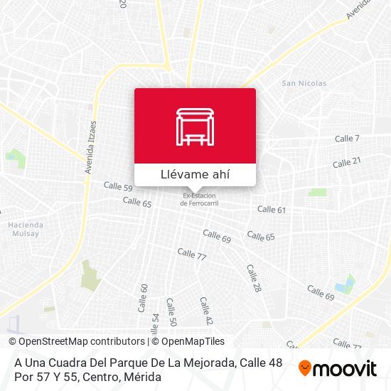 Mapa de A Una Cuadra Del Parque De La Mejorada, Calle 48 Por 57 Y 55, Centro