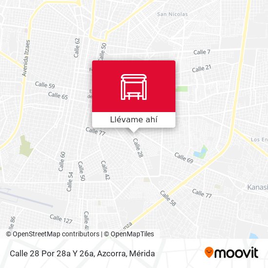 Mapa de Calle 28 Por 28a Y 26a, Azcorra