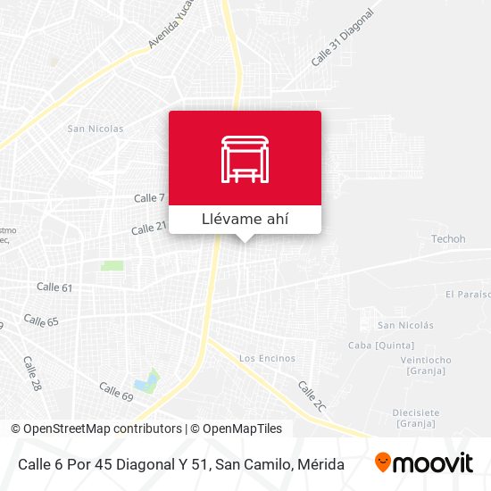 Mapa de Calle 6 Por 45 Diagonal Y 51, San Camilo