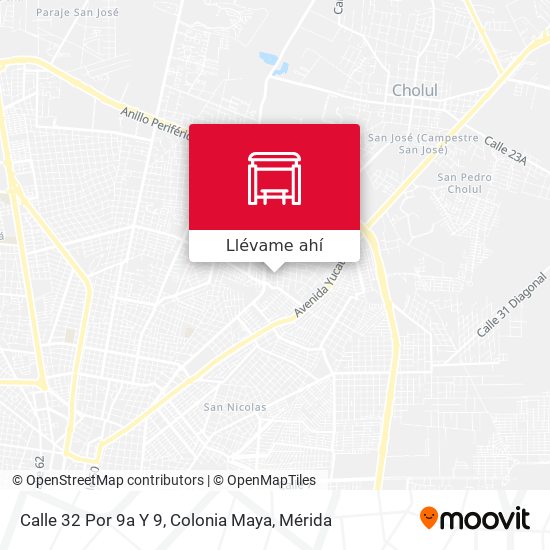 Mapa de Calle 32 Por 9a Y 9, Colonia Maya