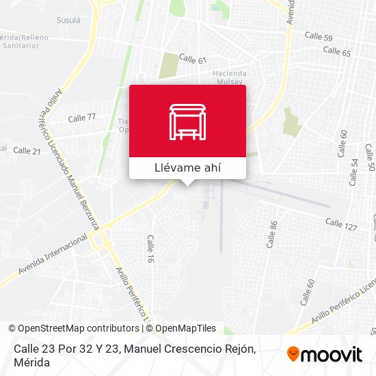 Mapa de Calle 23 Por 32 Y 23, Manuel Crescencio Rejón