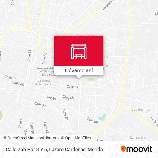 Mapa de Calle 25b Por 8 Y 6, Lázaro Cárdenas