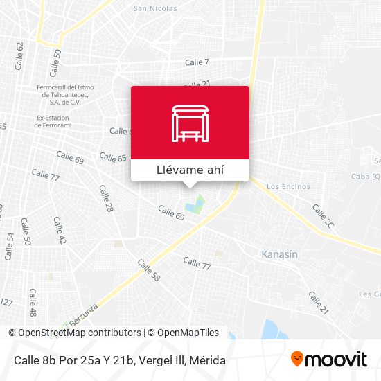 Mapa de Calle 8b Por 25a Y 21b, Vergel Ill