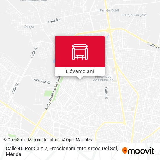 Mapa de Calle 46 Por 5a Y 7, Fraccionamiento Arcos Del Sol