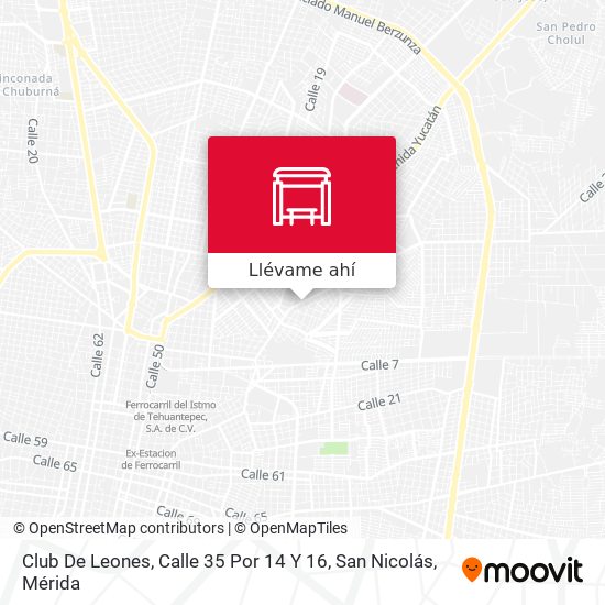 Cómo llegar a Club De Leones, Calle 35 Por 14 Y 16, San Nicolás en Mérida  en Autobús?