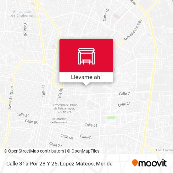 Mapa de Calle 31a Por 28 Y 26, López Mateos