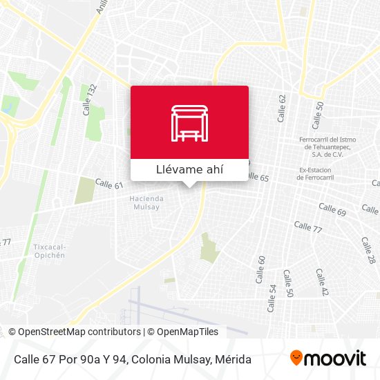 Mapa de Calle 67 Por 90a Y 94, Colonia Mulsay