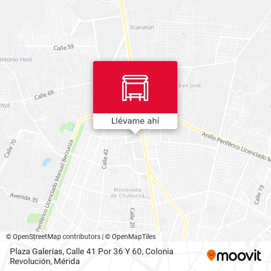 Mapa de Plaza Galerías, Calle 41 Por 36 Y 60, Colonia Revolución