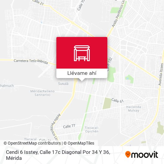 Mapa de Cendi 6 Isstey, Calle 17c Diagonal Por 34 Y 36