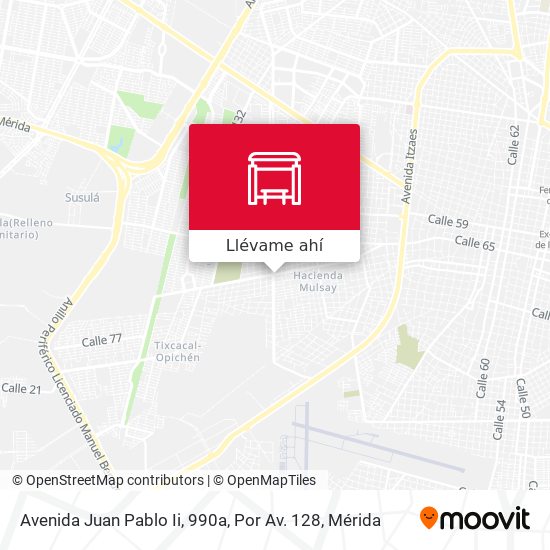 Mapa de Avenida Juan Pablo Ii, 990a, Por Av. 128